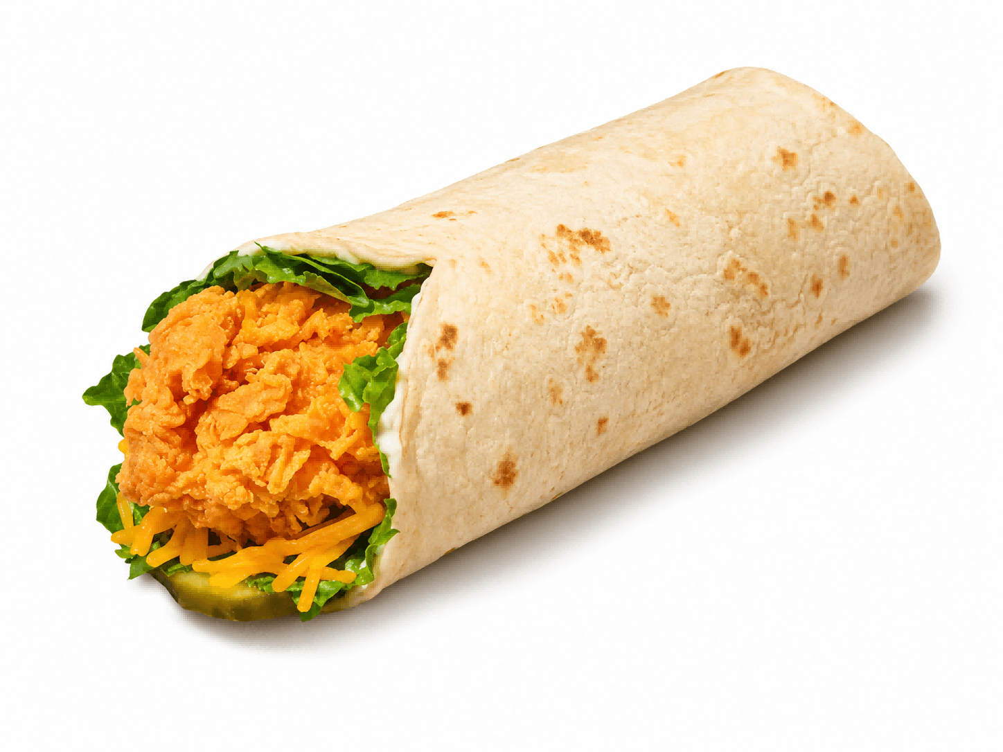 Hot chicken wrap