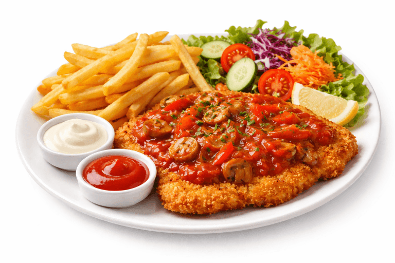 Schnitzel Zigeuner Menu