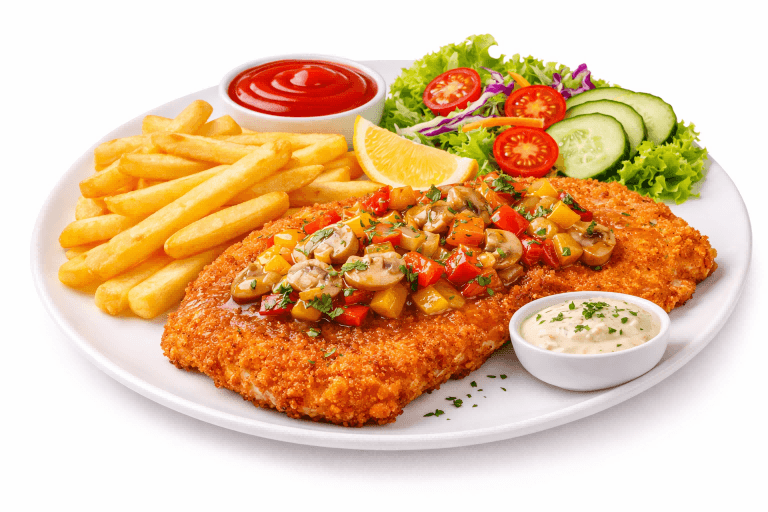 Schnitzel Boerengroenten Menu